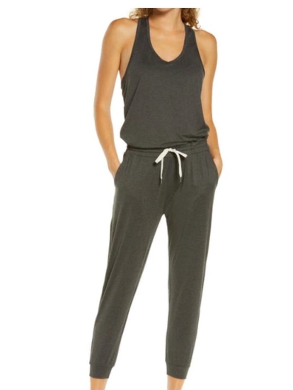 Vuori Lux Jogger Jumpsuit Charcoal Gray Size Large